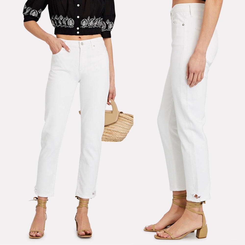 • Agolde • Toni Straight Leg Jeans Glowed White